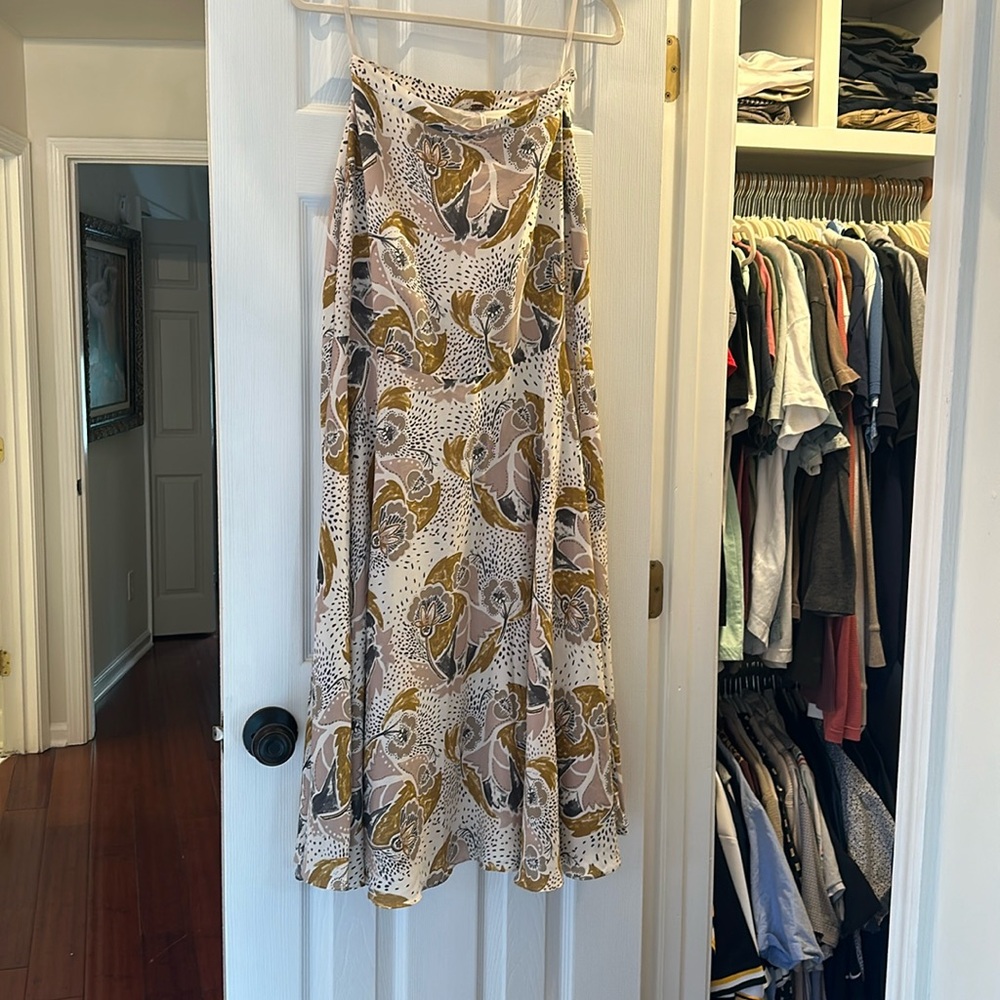 Free People Floral Maxi Skirt
